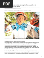 28/Diciembre/2017  Se meven a escondidas los aspirantes a puestos de elección esperan la señal