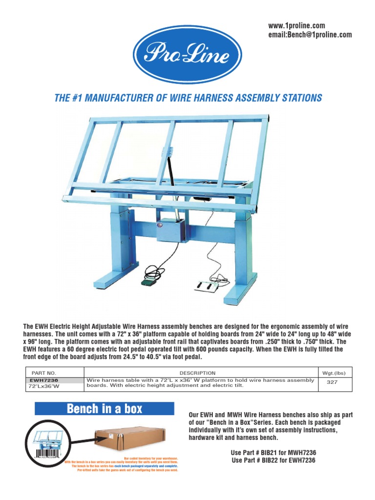Electric Wire Harness Assembly Tables | PDF | Wheeled Vehicles | Vehicles