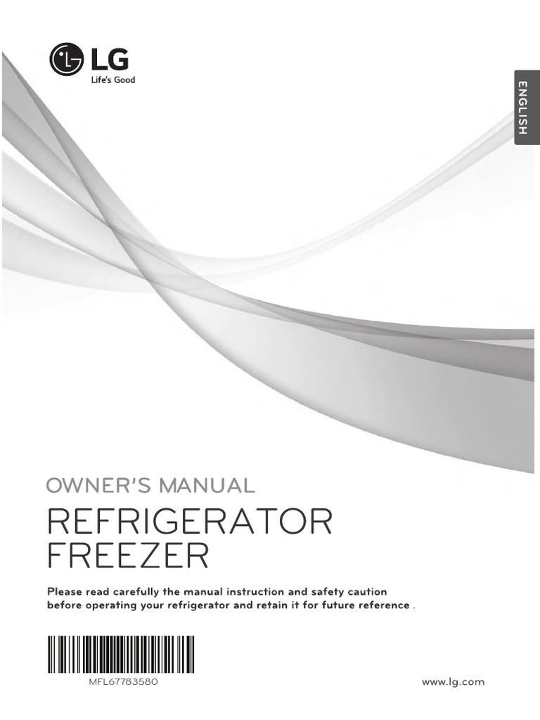 LG Fridge Owners Manual PDF