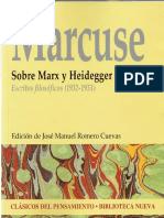 MARCUSE, Herbert - Sobre Marx y Heidegger. Escritos Filosoficos (1932-1933)