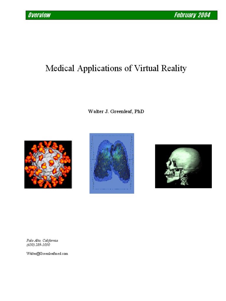 Medical Aplications For VR | PDF | Virtual Reality | Telemedicine