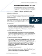 Factores Que Influyen para La Determinación Del Precio