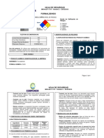 Formaldehido MSDS