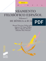 Pensamiento Filosófico Español. Vol. I_ de Séneca a Suárez (Thémata) - Manuel Maceiras