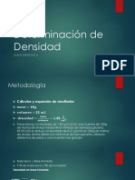 Determinación de Densidad