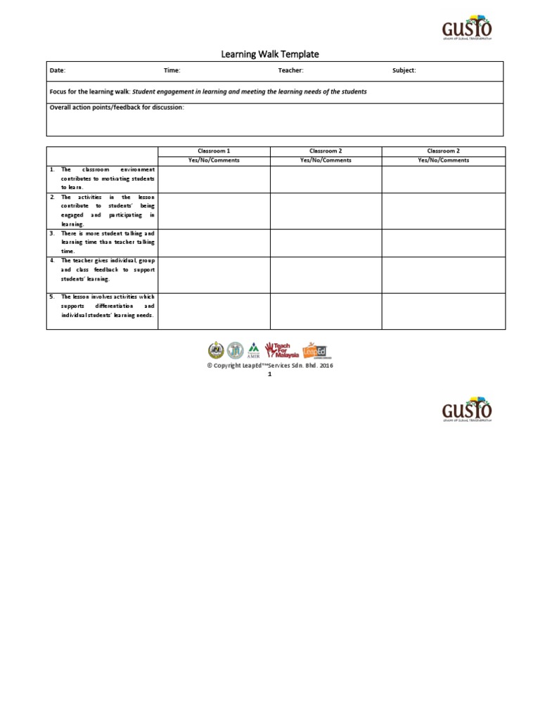 Learning Walk 2 | PDF | Career & Growth | Self-Improvement