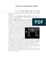 Protocolo de Exploracion Ultrasonografica Tiroidea