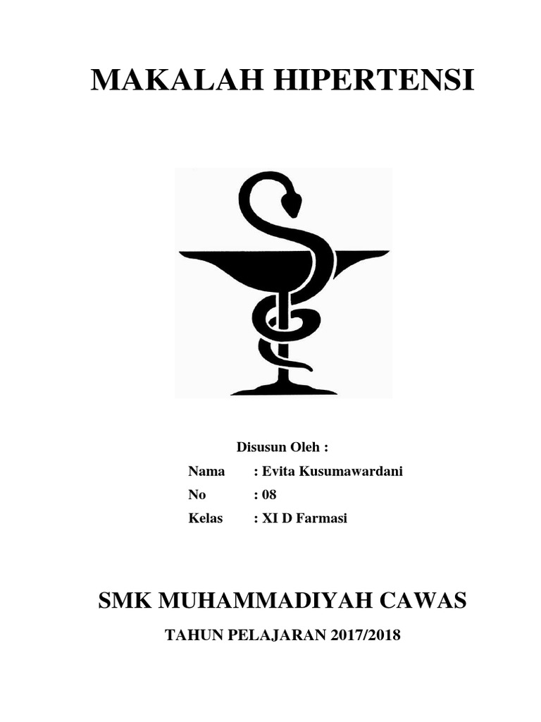 Makalah Hipertensi Pdf 2018 Contoh Makalah