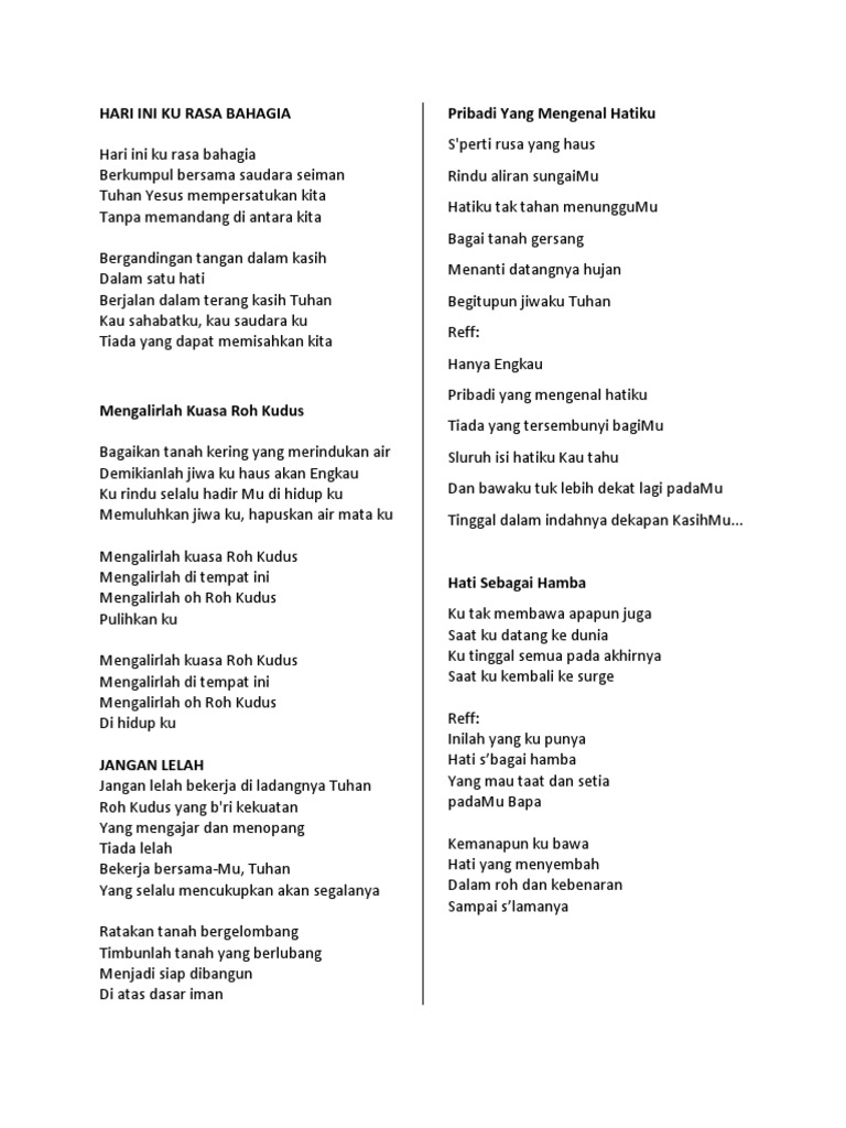 Lagu Rohani Mm Wl Pdf