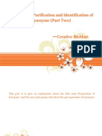 Preparation, Purification and Identification of Lysozyme (Part Two)