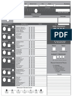 Zweihander Simplified Character Sheets