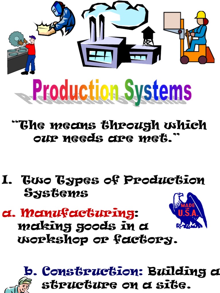 Manufacturing Systems PowerPoint | PDF | Mass Production | Automation