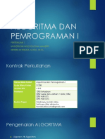 ALPROG 1 - PERKENALAN ALGORITMA Dan PEMROGRAMAN