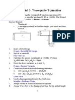 HFSS Tutorial 3HFSS Tutorial 3 Waveguide T-Junction