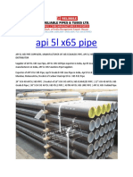 api 5l x65 pipe