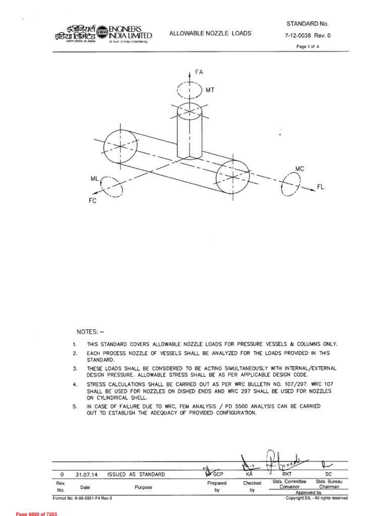 7-12-0038 - Allowable Nozzle Loads | PDF