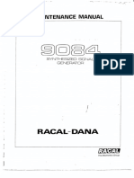 Racal 9084 Signal Generator Service Manual