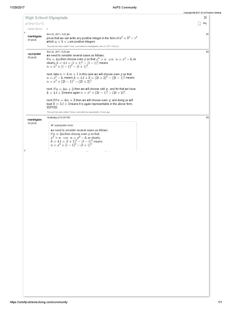 AoPS Community 7 PDF | PDF | Discrete Mathematics | Number Theory