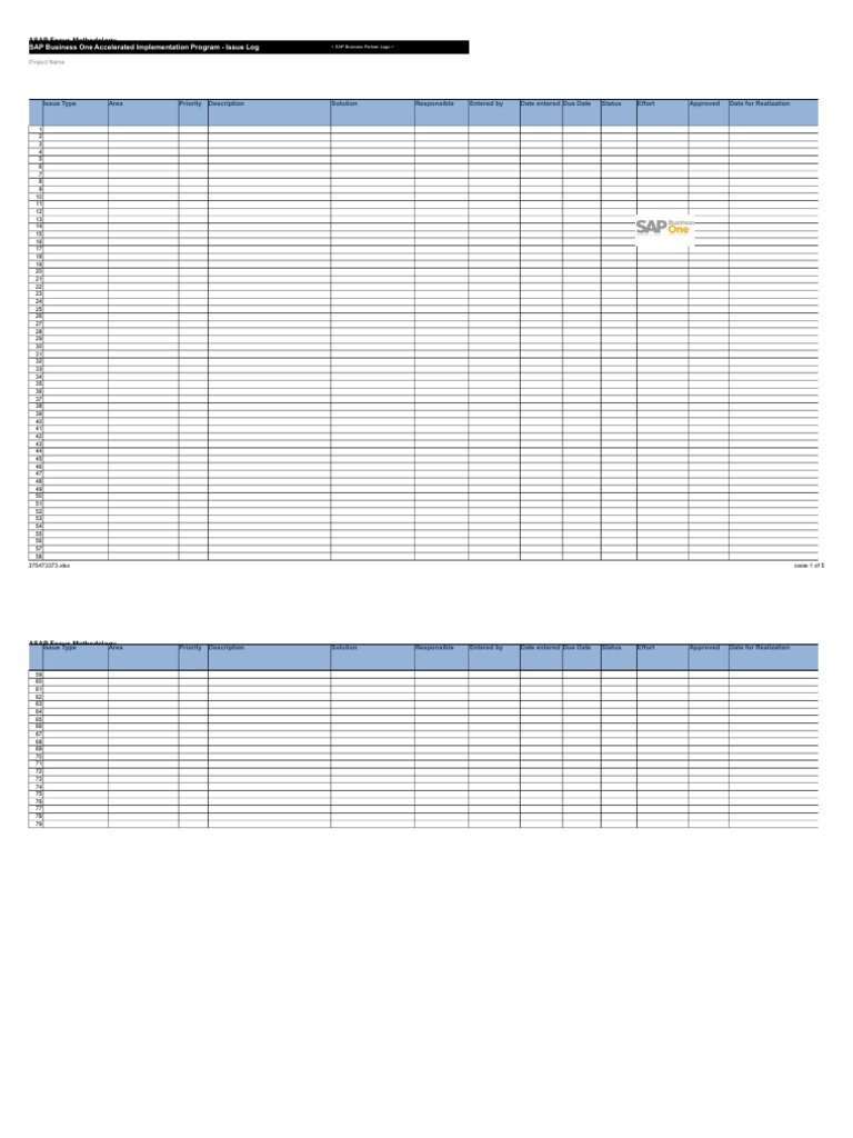 SAP B1 Change Log Overview | PDF | Computing | Business