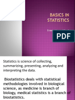 Basics in Statistics