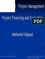 1.040/1.401 - Project Management Project Financing and Evaluation