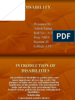 Intro Duct Ti On of Disabilities