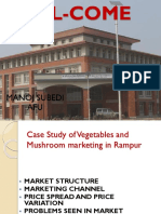 Case Study About Vegetable and Mushroom Marketing