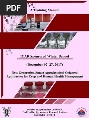Winterschoolmanual Pdf Insecticide Pesticide