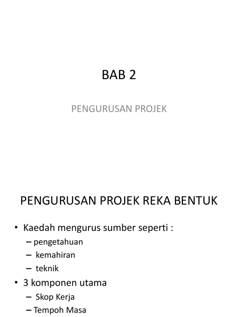 Bab 2 Pengurusan Projek Reka Bentuk RBT  PDF