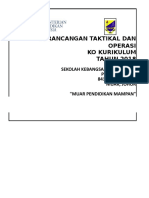 Plan Taktikal & Operasi Kelab Kesenian Dan Kebudayaan Siap