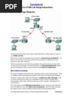 Cisco Basic CCNA Lab Setup Instructions