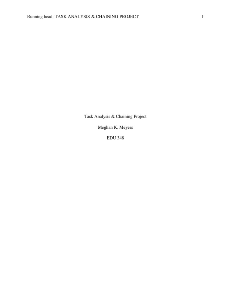 Task Analysis for Writing Name Skills | PDF | Special Education ...