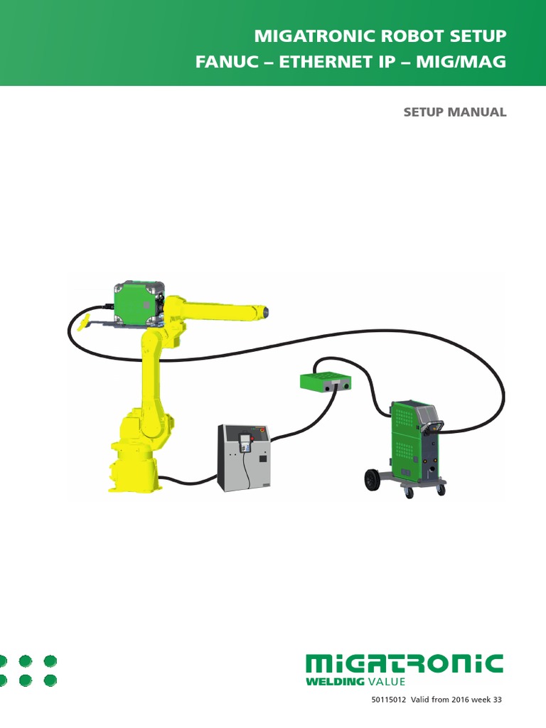 Migatronic Robot Setup Fanuc - Ethernet Ip - Mig/Mag | PDF