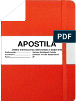 Direito Internacional - Democracia e Soberania - Apostila