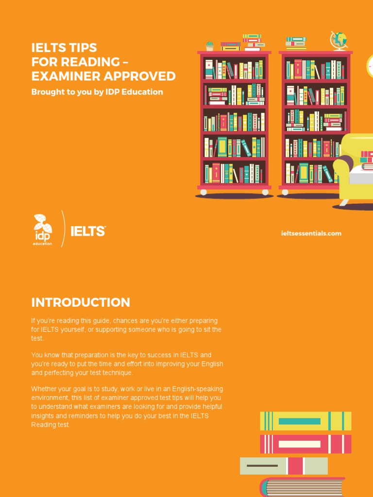 Ielts Tips For Reading - Examiner Approved: Brought To You by IDP ...