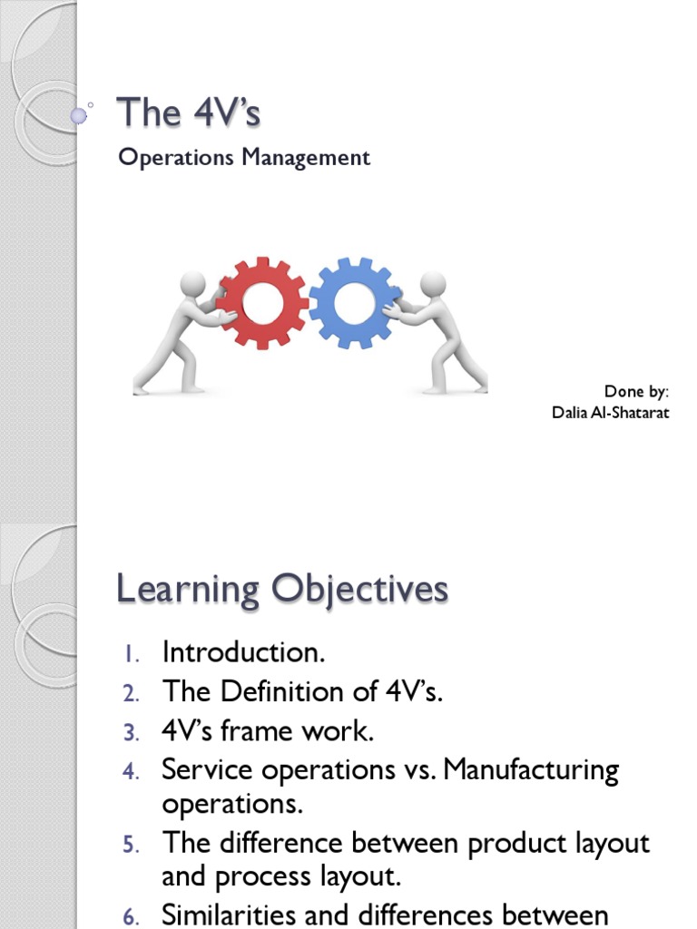 The 4Vs | PDF | Operations Management | Production And Manufacturing