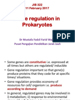 Gene regulation in prokaryotes