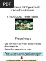 Alimentos funcionais - fitoquímicos
