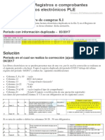 Eliminación de Registros o Comprobantes Duplicados en El PLE