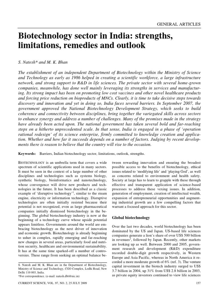 New biotechnology articles image