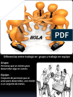 Diferencia Entre Equipo y Grupo de Trabajo