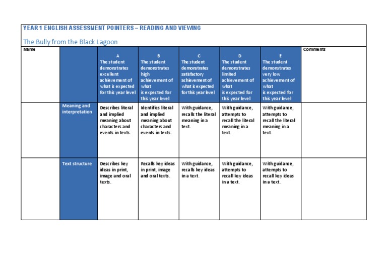 year-1-english-assessment-pointers