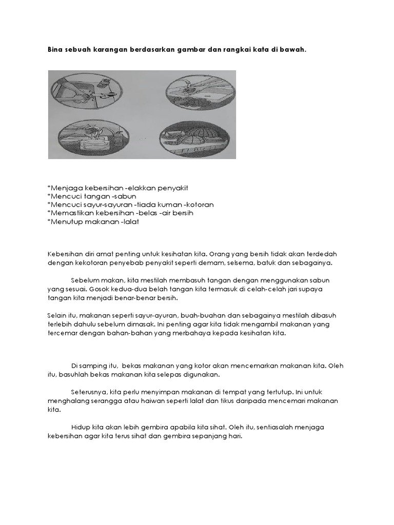 Bina Sebuah Karangan Berdasarkan Gambar Dan Rangkai Kata Di Bawah Pdf