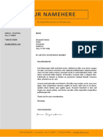 Jordaan CoverLetter Orange A4