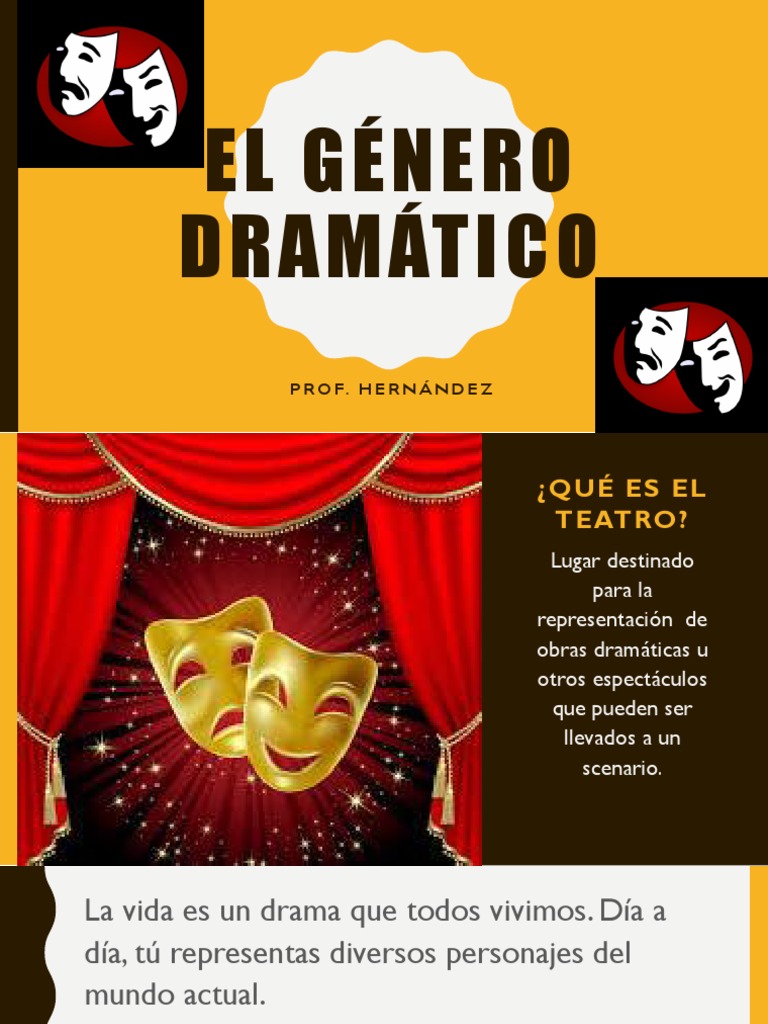 El Género Dramático Teatro Comedia