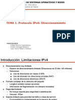 Tema 1 - Protocolo IPv6 PDF