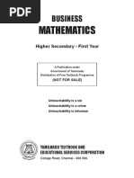 Business Academic Mathematics (Reference Text Book 2)