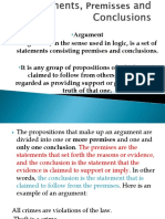 Arguments Premises and Conclusions