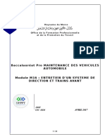 m16 Entretien D'un Systeme de Direction Et Trains Avant