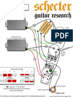 Schecter Solo Guitar Wiring Diagram - Complete Wiring Schemas